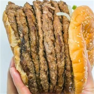七层牛肉汉堡