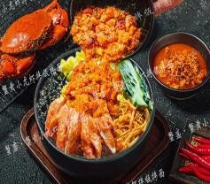 蟹盛蟹黄小龙虾拌面