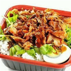 脆皮鸡拌饭